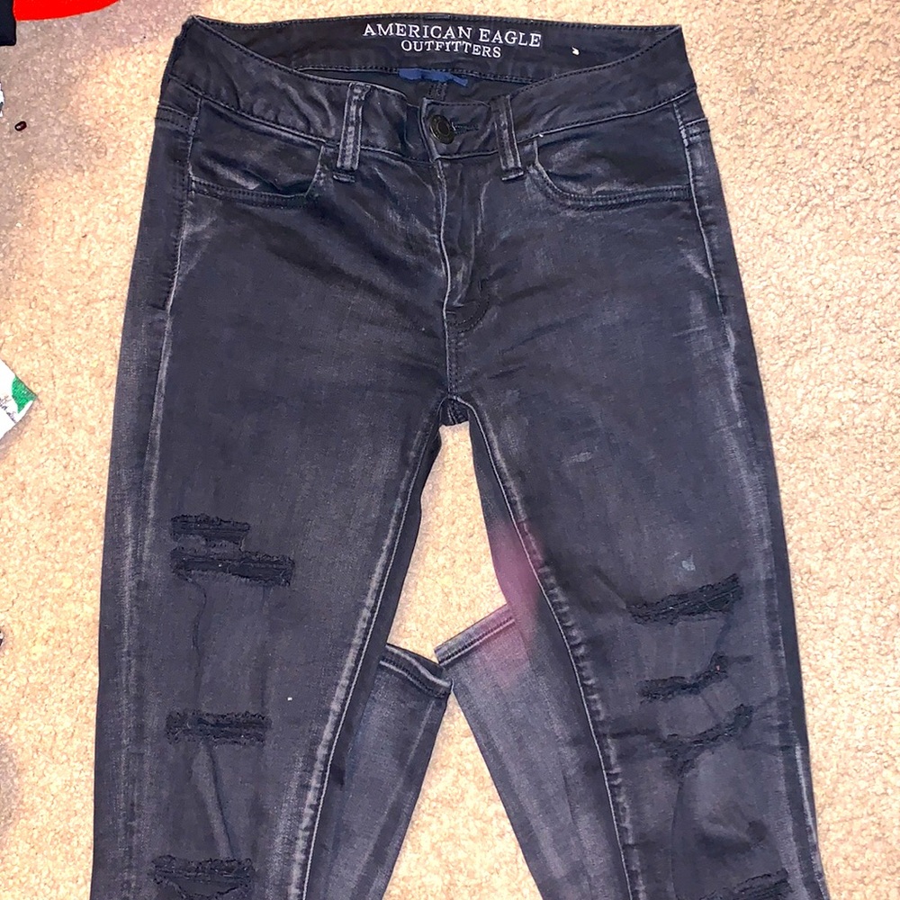 American Eagle black jeans size 2 Regular